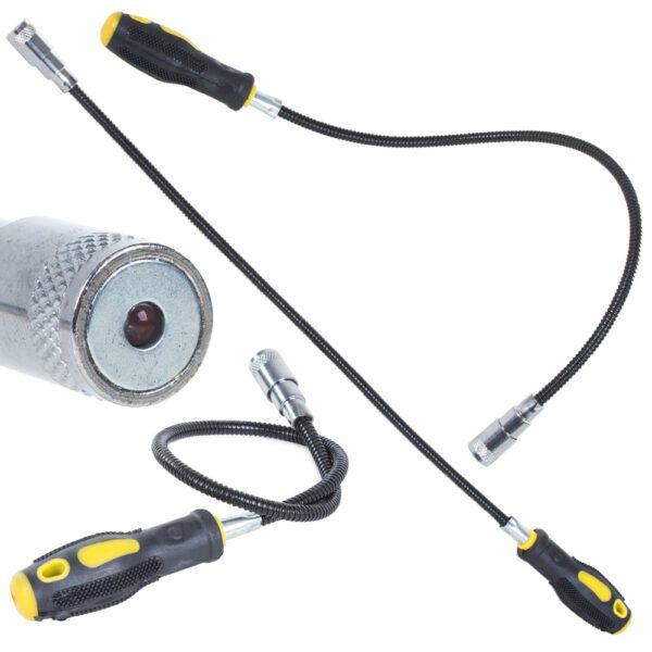 Flexibilný magnetický zachytávač s LED svetlom 57 cm