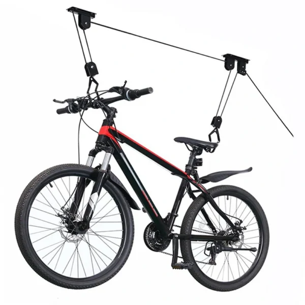 Stropný kladkový držiak na bicykel