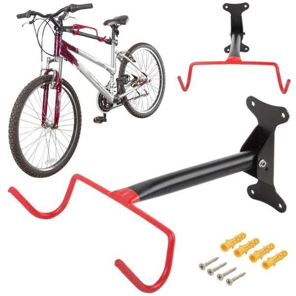 Nástenný držiak na bicykel s 2 hákmi