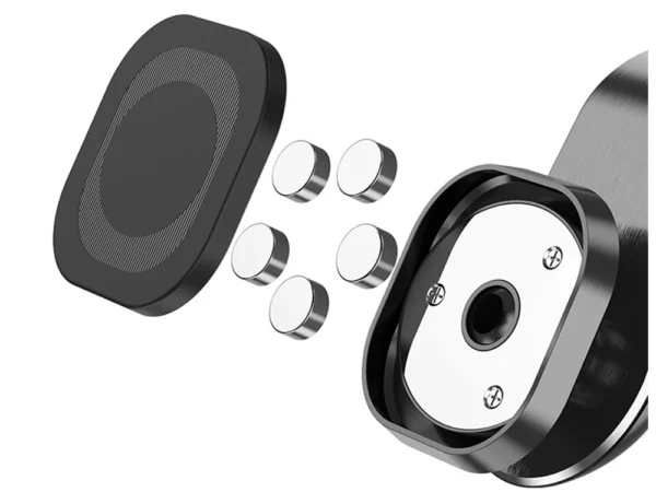 Magnetický držiak mobilu na vetraciu mriežku s kĺbom - Image 4