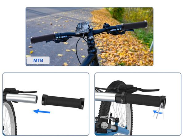 Gumové rukoväte na bicykel (pár) - Image 3